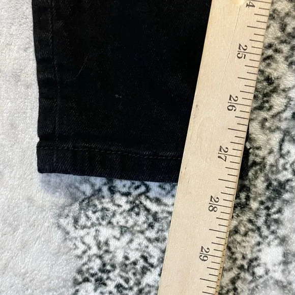 Zara Jeans Womens Size 4 Black Skinny Leg Mid Rise Denim Minimalist Stretch - Picture 4 of 9